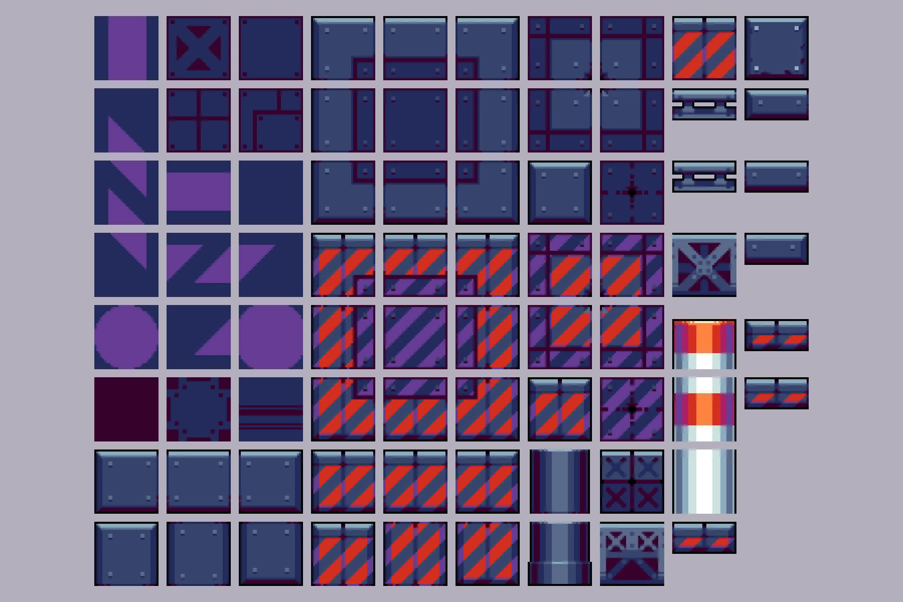 Industrial Zone Tileset Pixel Art
