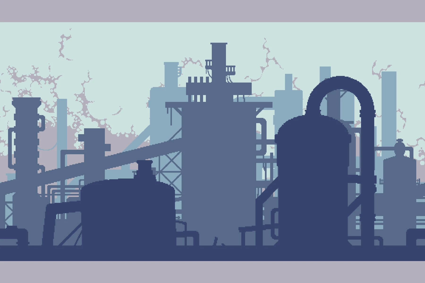 Industrial Zone Tileset Pixel Art
