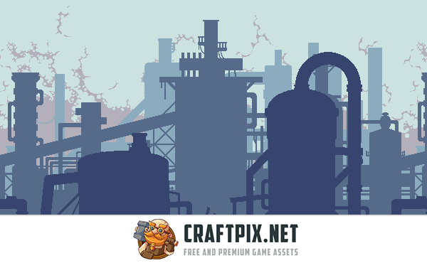 Industrial Zone Tileset Pixel Art