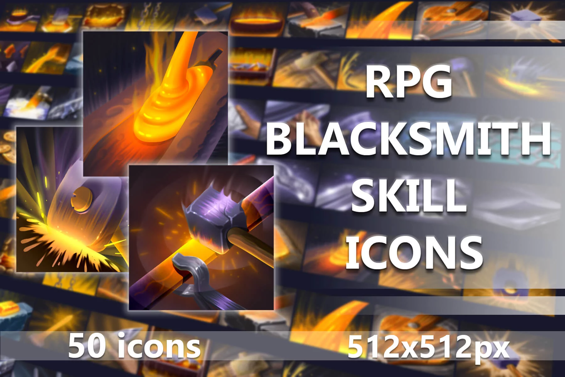 RPG Blacksmith Skill Icons