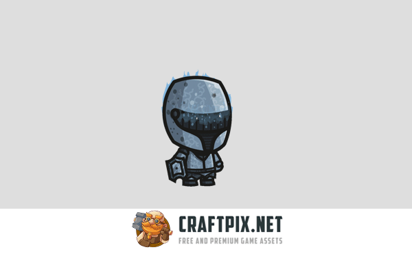 Ghost Knight Chibi Character Sprites