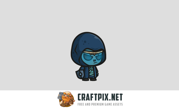 Ghost Knight Chibi Character Sprites