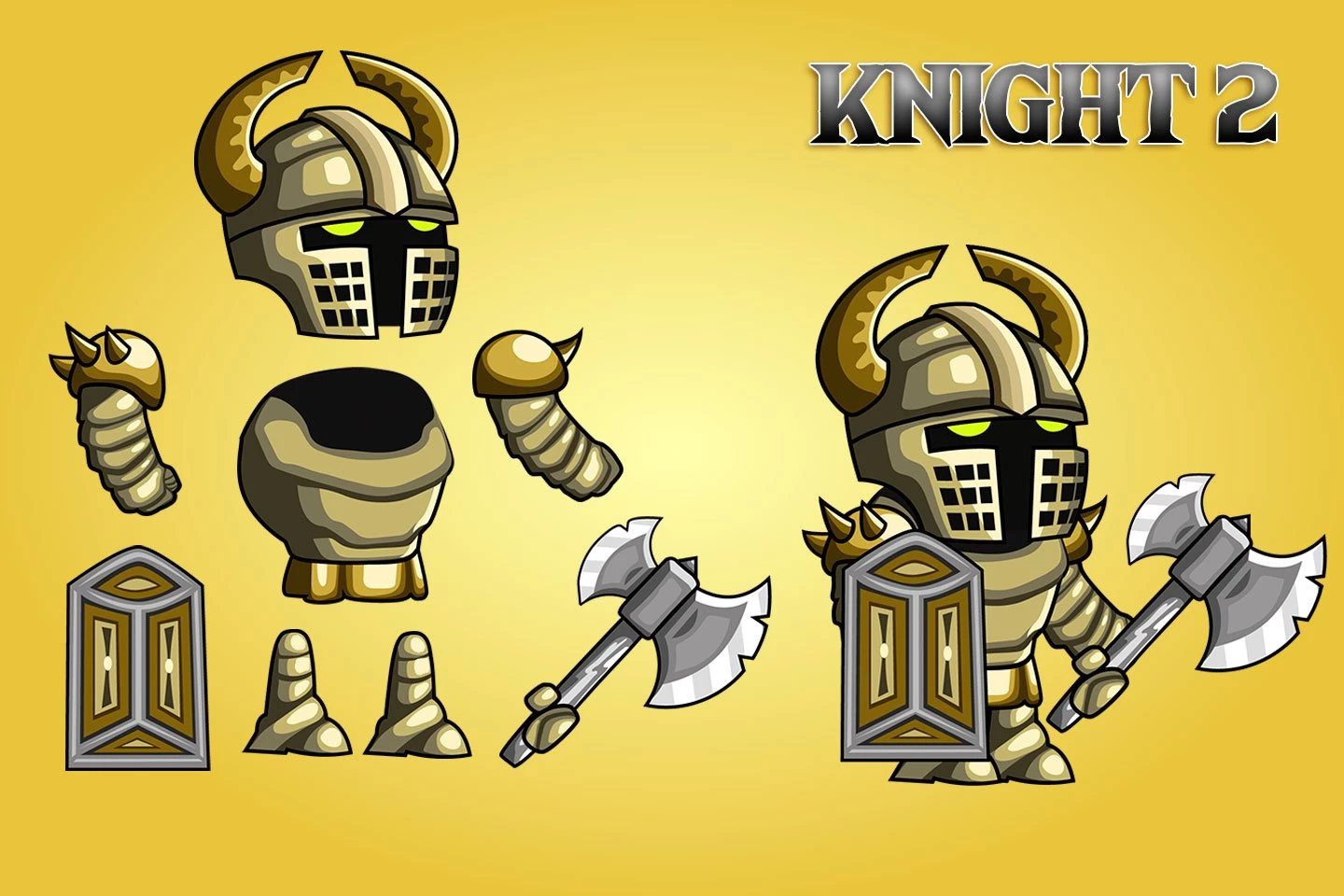 2D Fantasy Knight Character Sprite