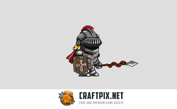 2D Fantasy Knight Character Sprite