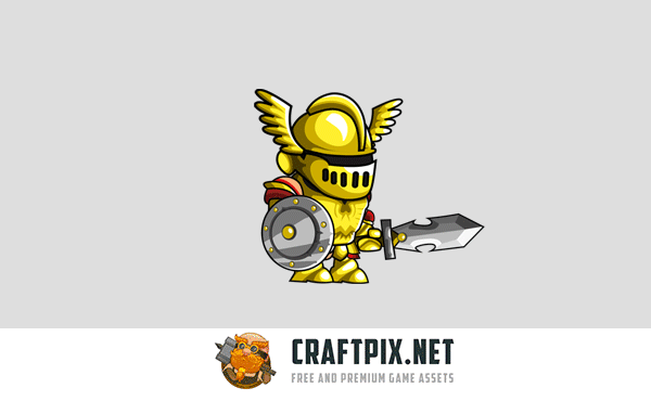 2D Fantasy Knight Character Sprite