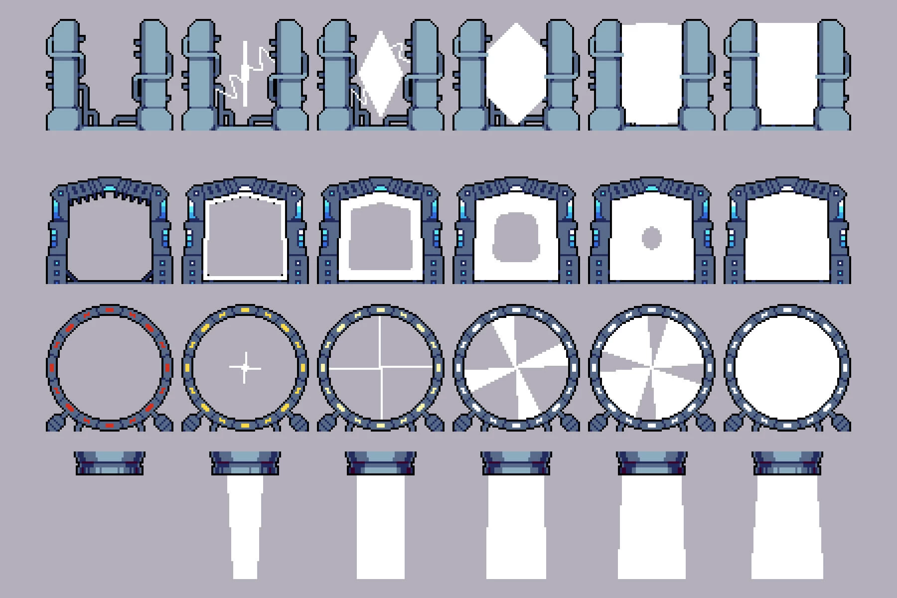 Doors and Portals Pixel Art Asset Pack