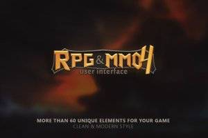 RPG与MMO暗黑幻想UI素材包