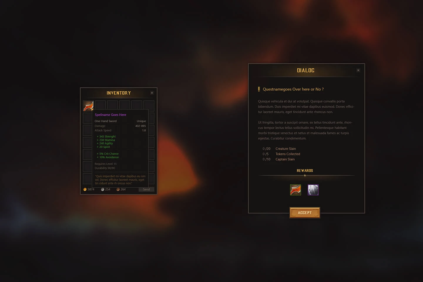 RPG and MMO UI 4