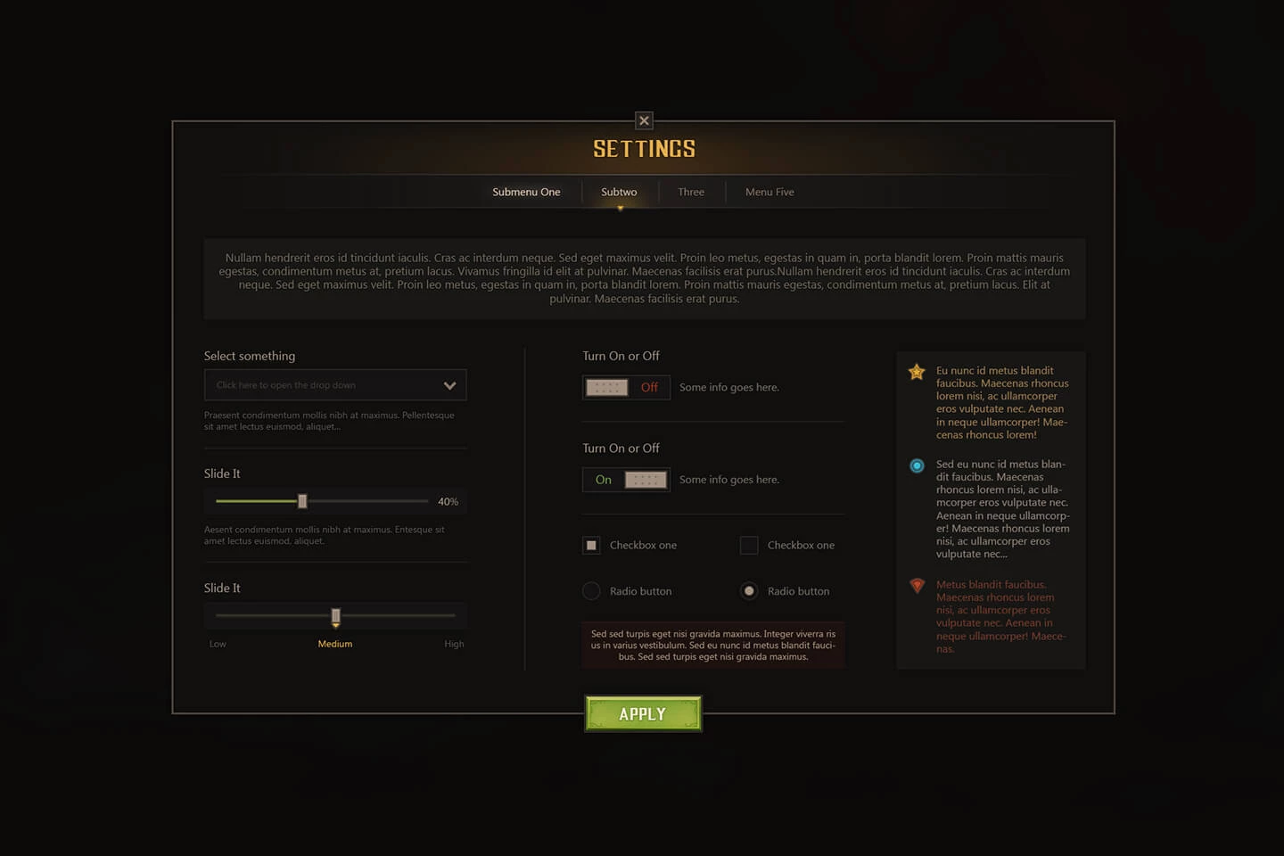 RPG and MMO UI 4