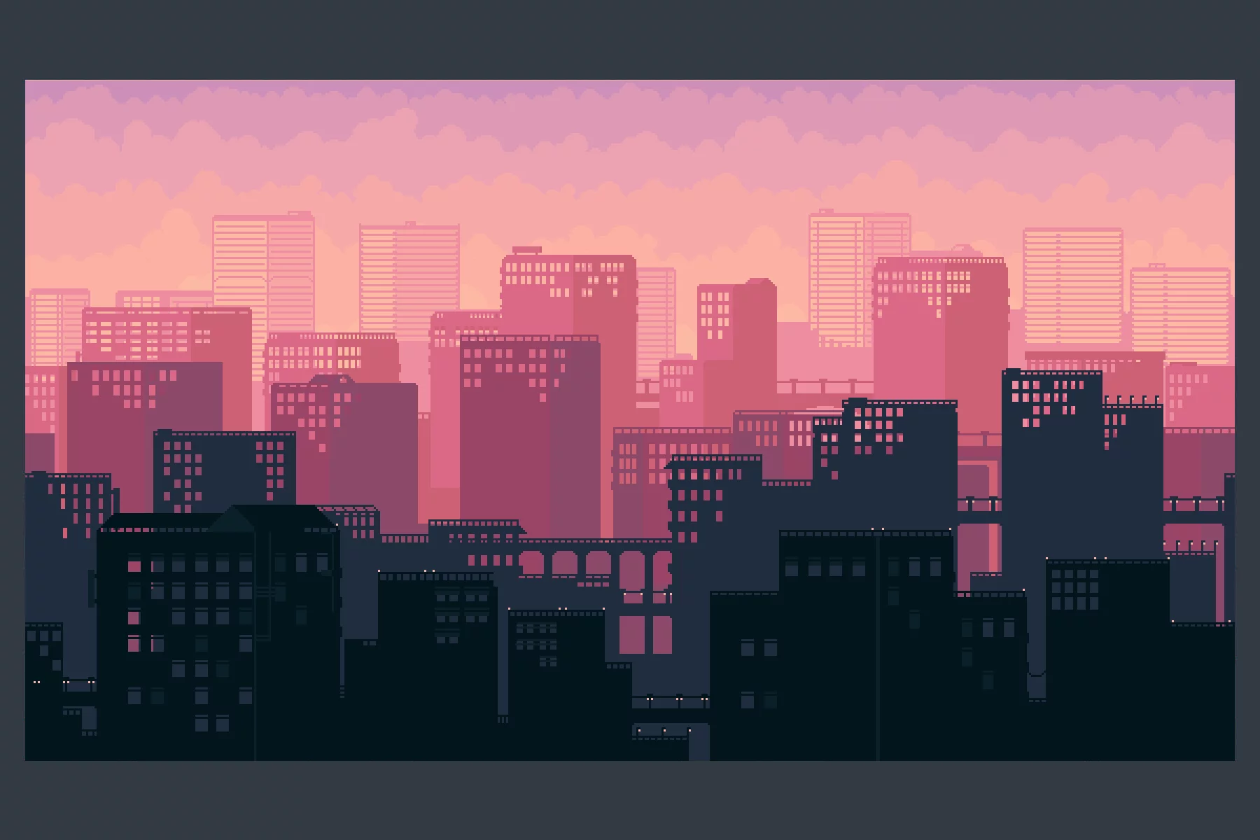 City Backgrounds Pixel Art