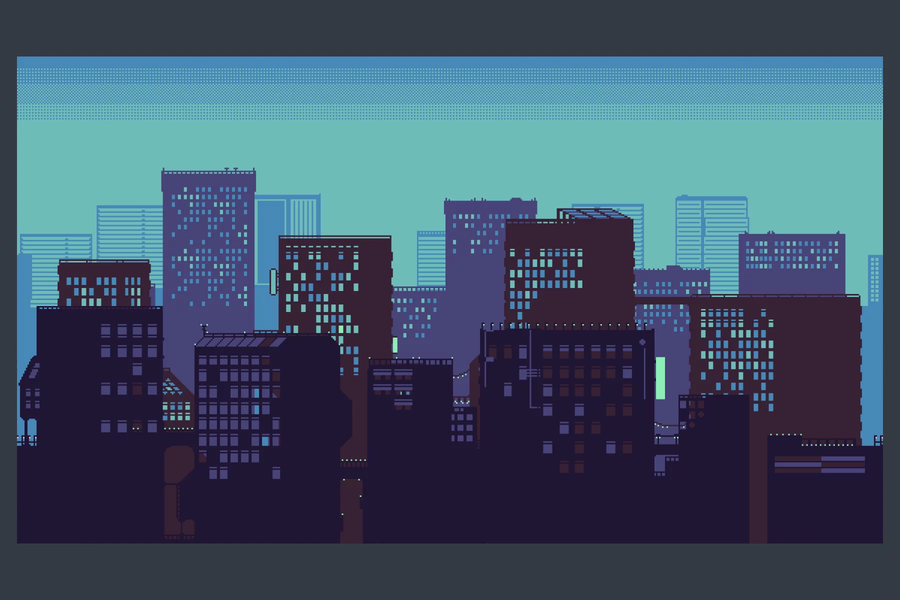 City Backgrounds Pixel Art