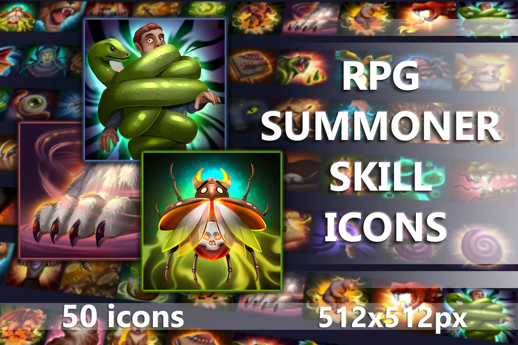 RPG Summoner Skill Icons