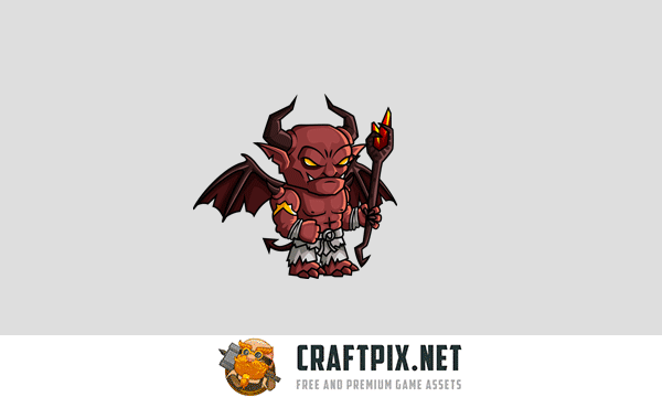 2D Fantasy Demon Character Sprites