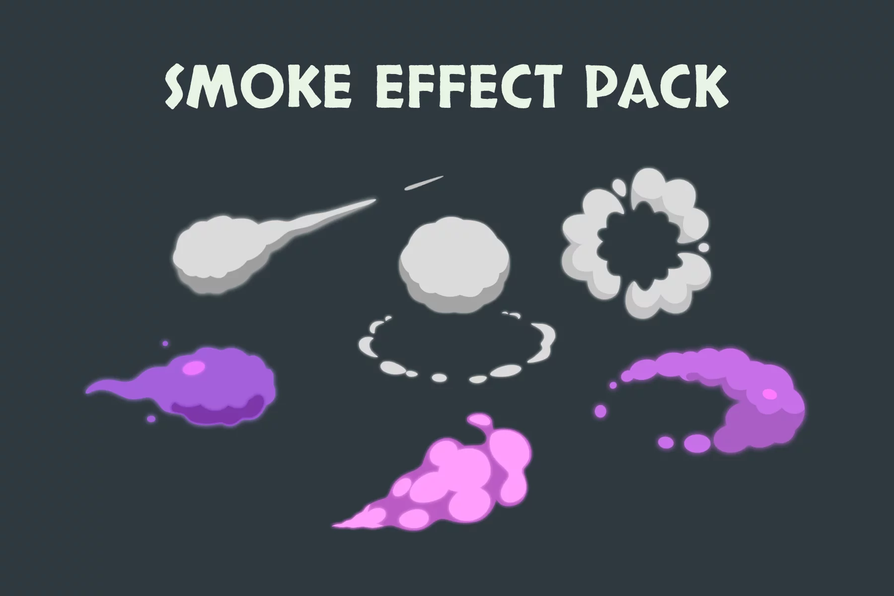 Cartoon Smoke Effects Asset Pack