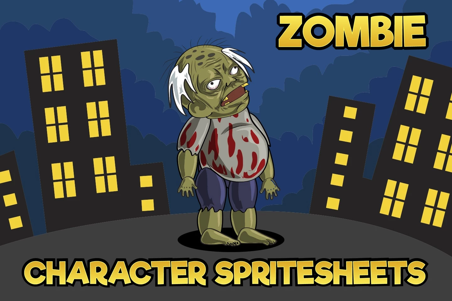 2D Game Zombie Character Sprite 3