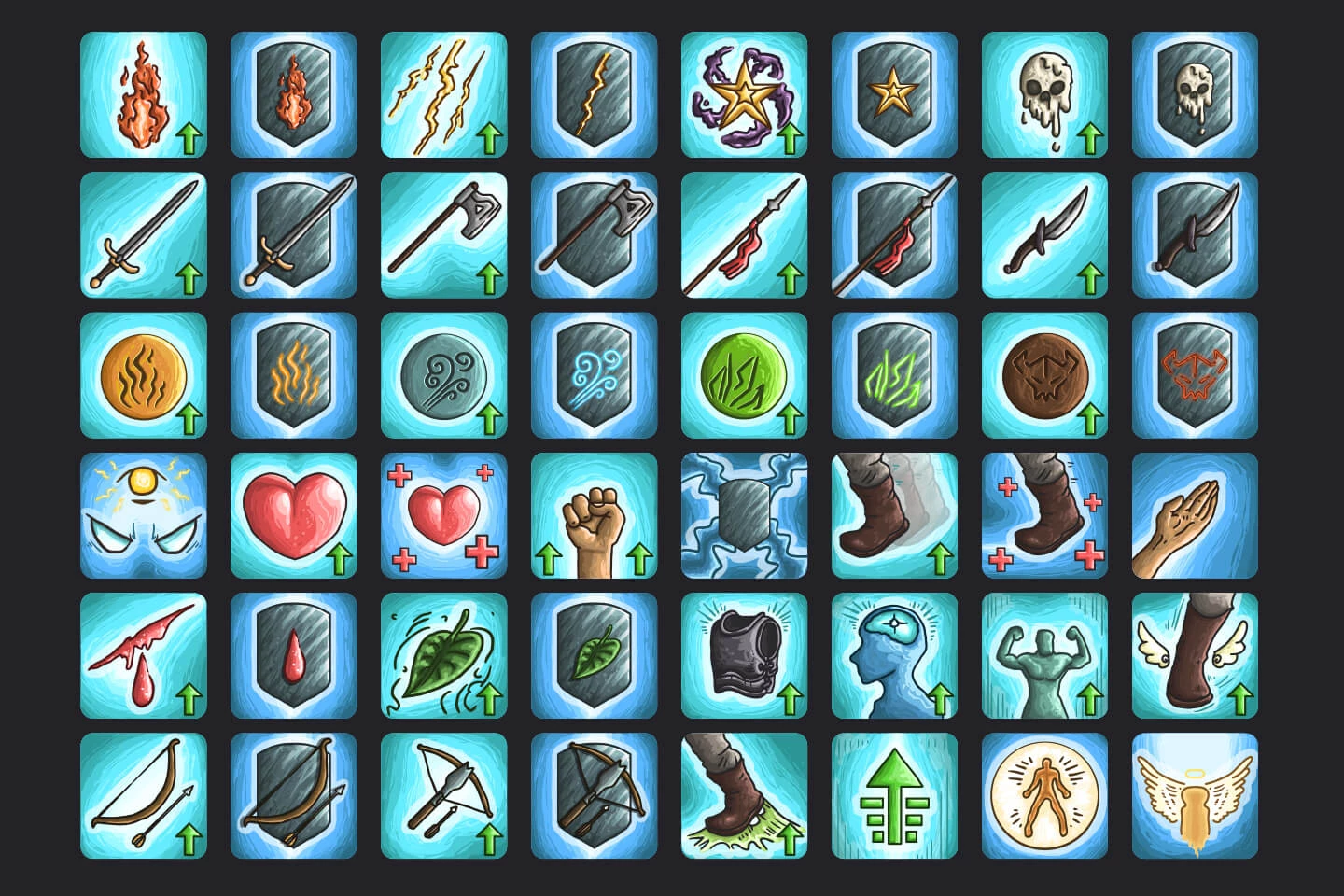 Buff Skill RPG Icon Pack