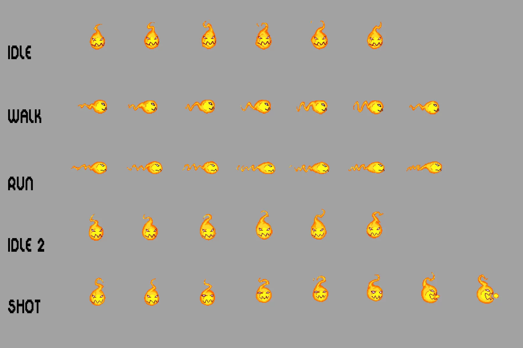 Fantasy Enemies Pixel Art Sprite Pack