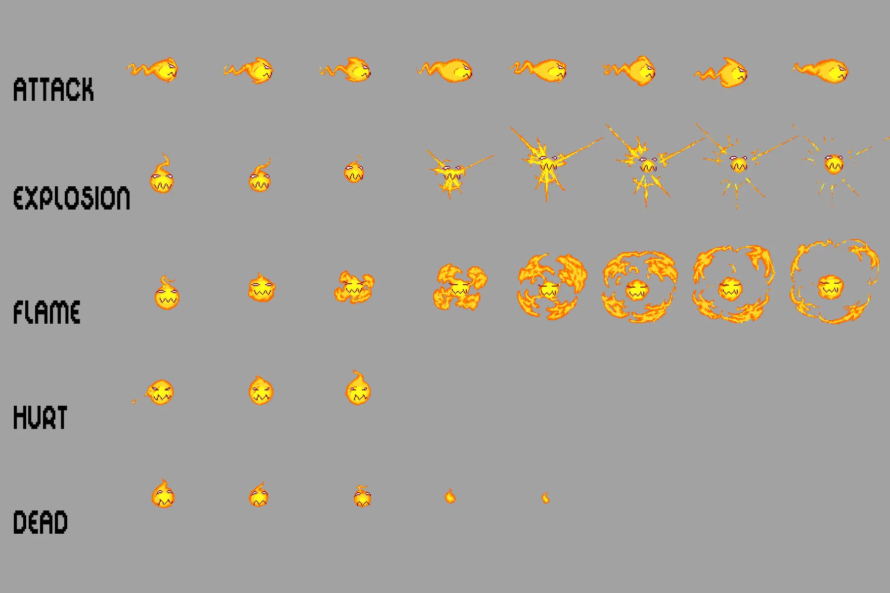 Fantasy Enemies Pixel Art Sprite Pack