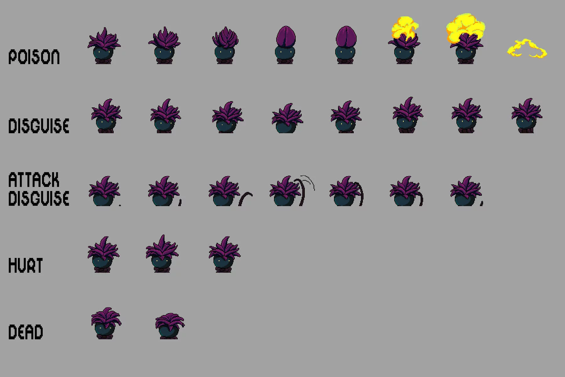 Fantasy Enemies Pixel Art Sprite Pack