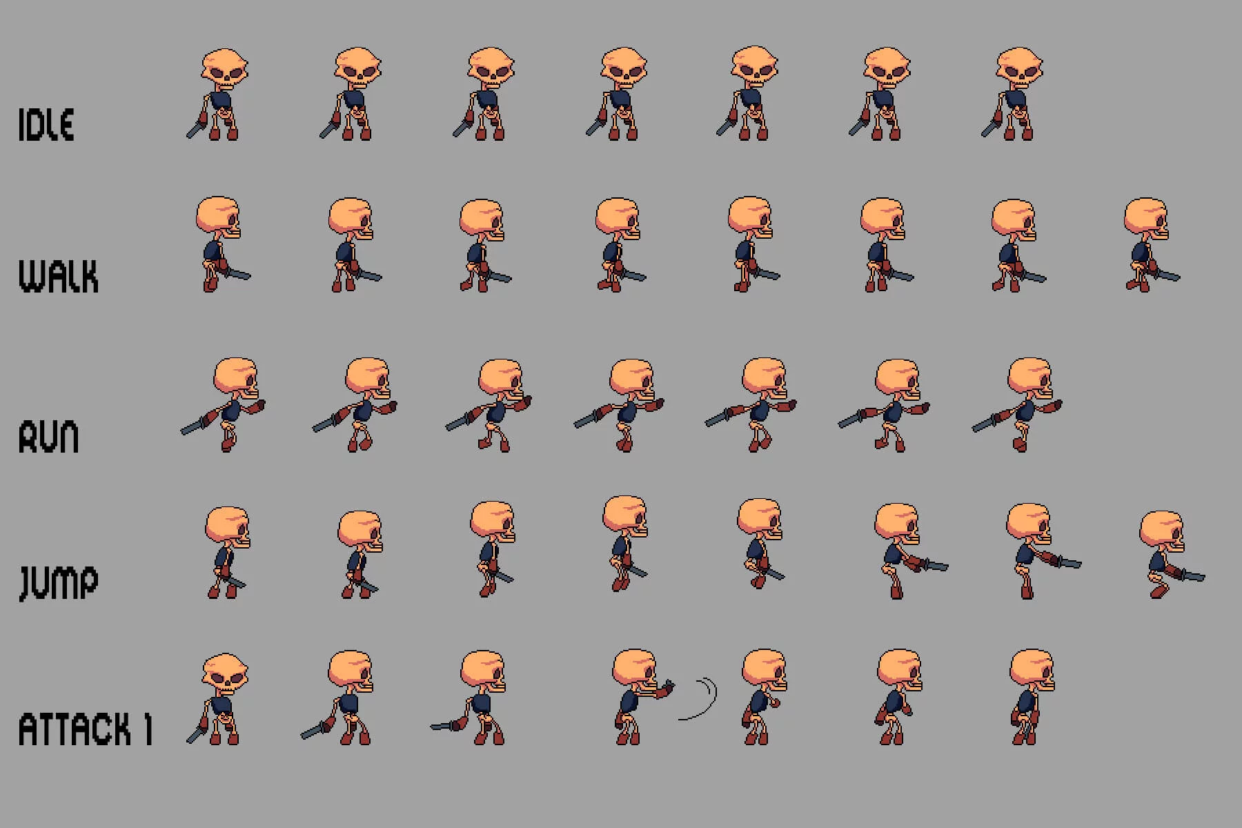 Fantasy Enemies Pixel Art Sprite Pack