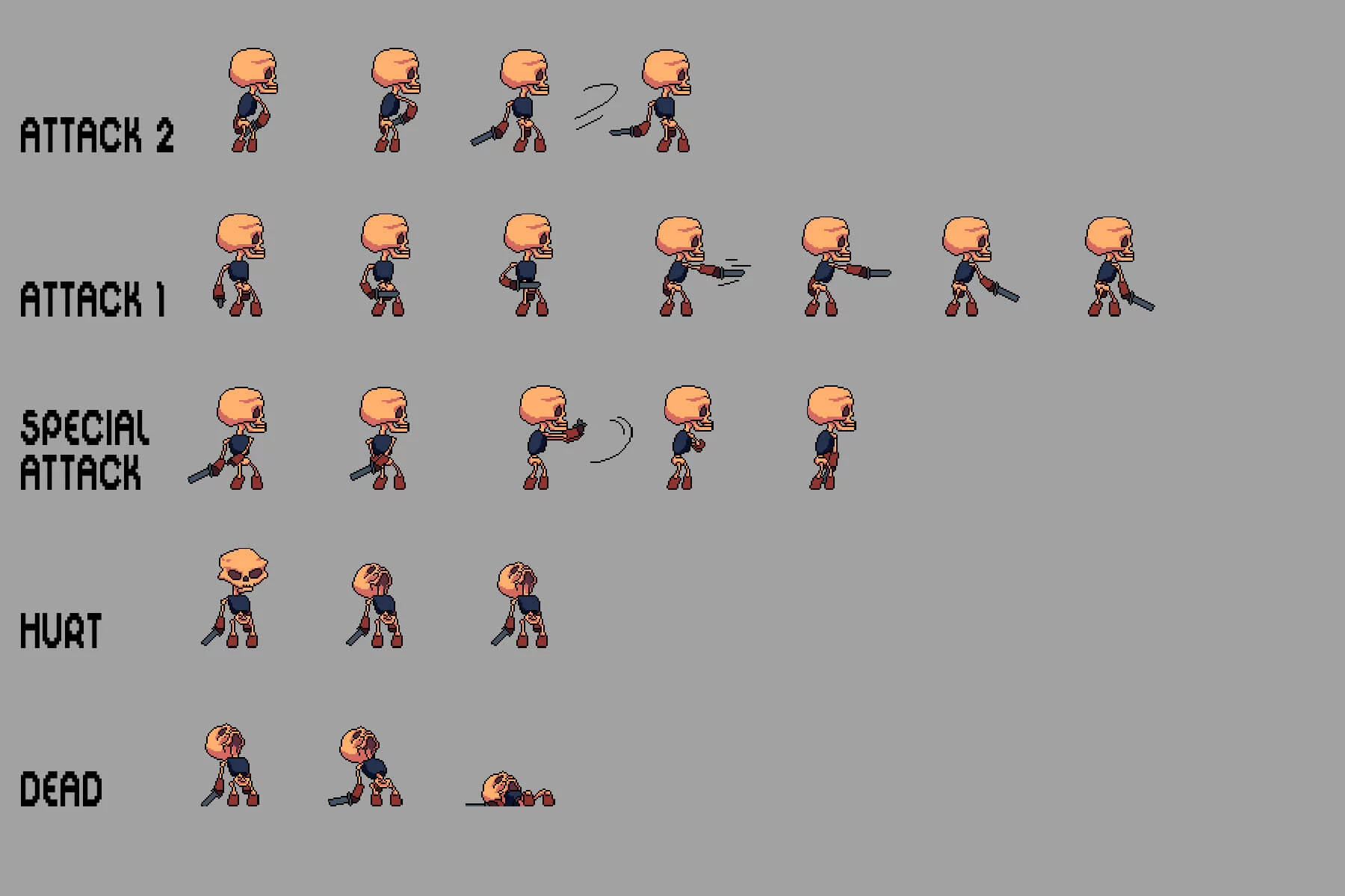 Fantasy Enemies Pixel Art Sprite Pack