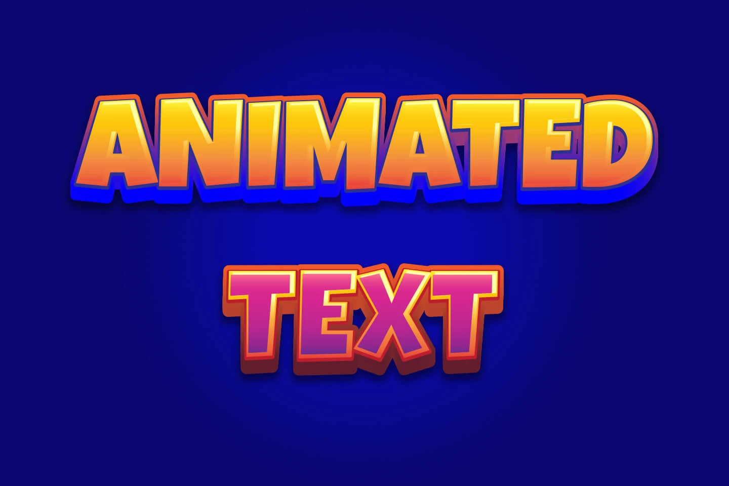 Animated Text Game Assets Pack