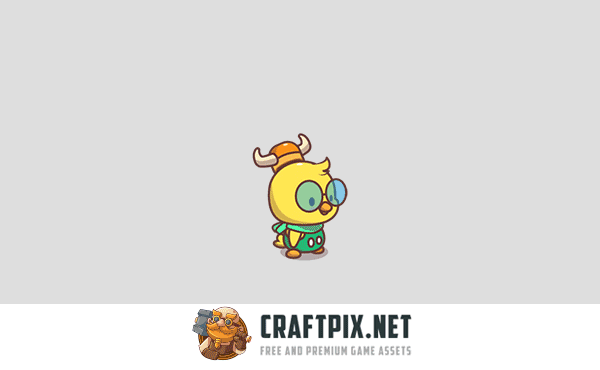 Cute Chick Game Character Sprites