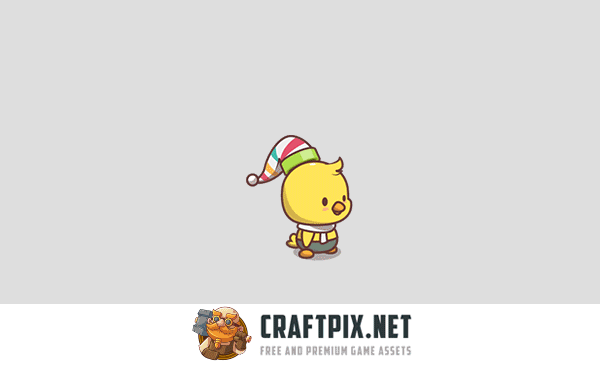 Cute Chick Game Character Sprites
