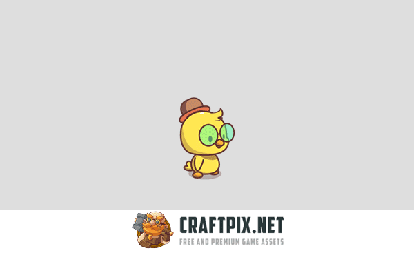 Cute Chick Game Character Sprites