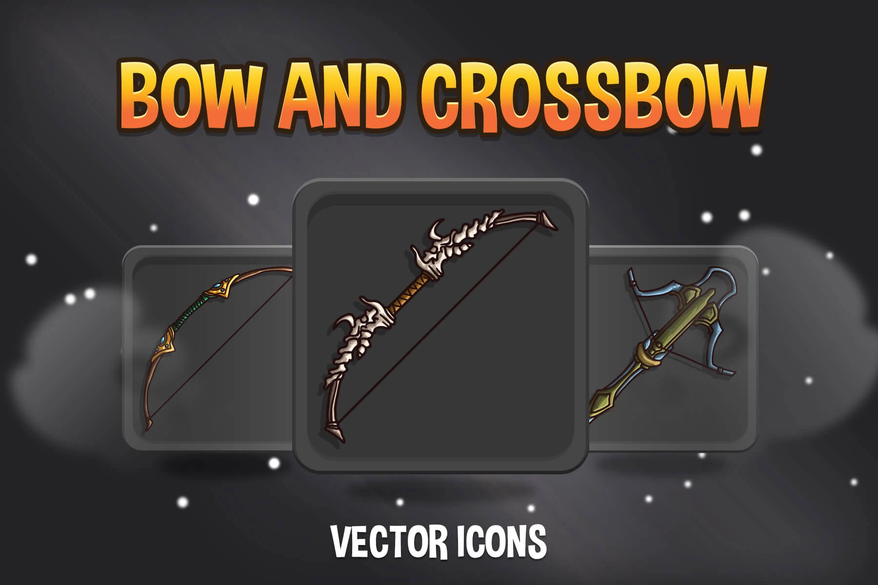 Crossbow and Bow RPG Icons