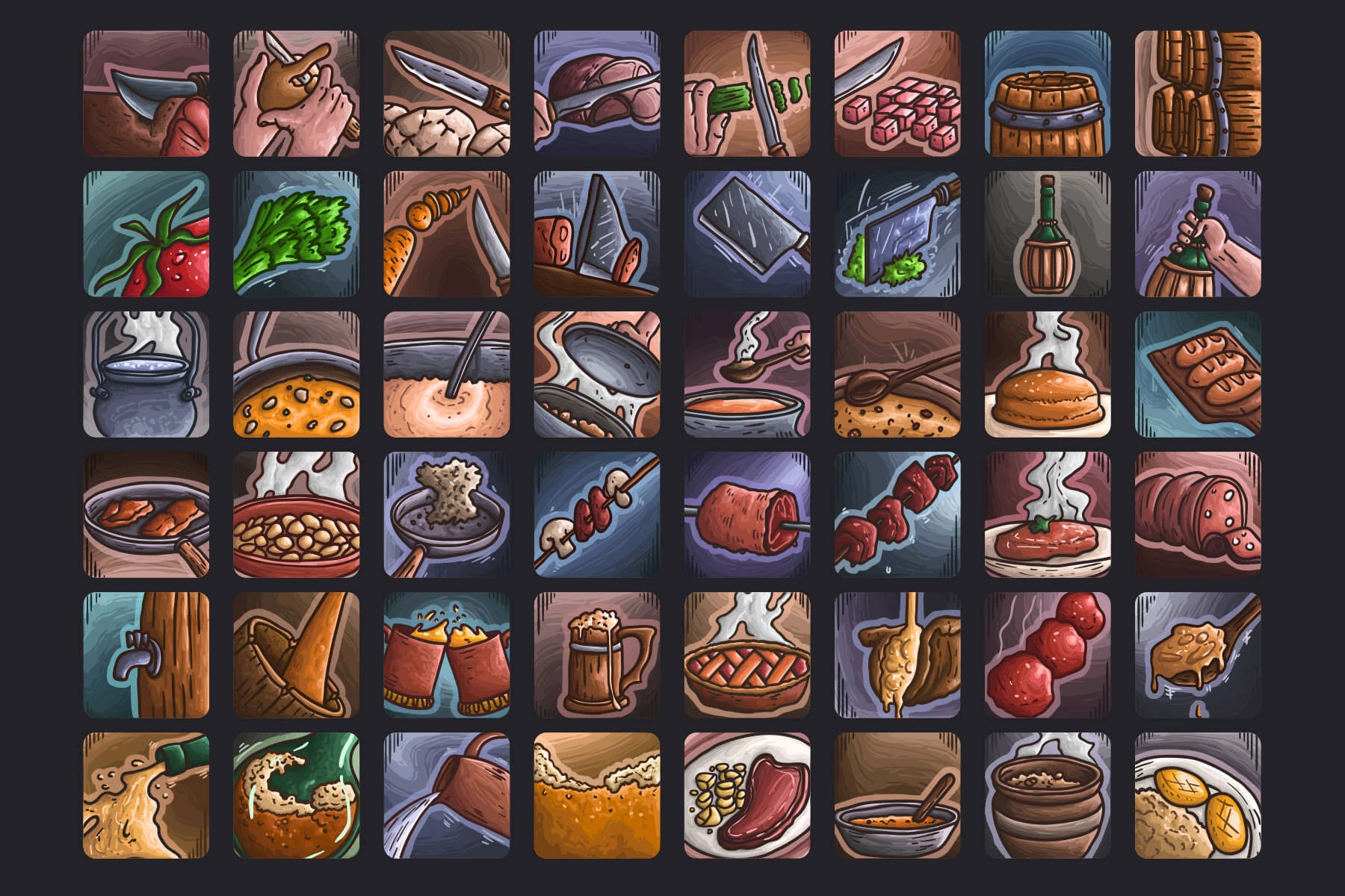 Cooking Skills Icon Pack