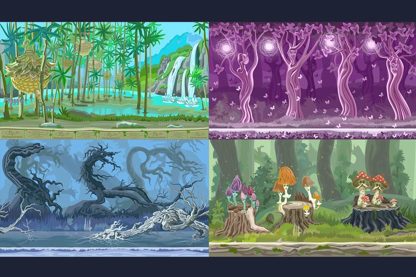Fairy-Tale Game Backgrounds
