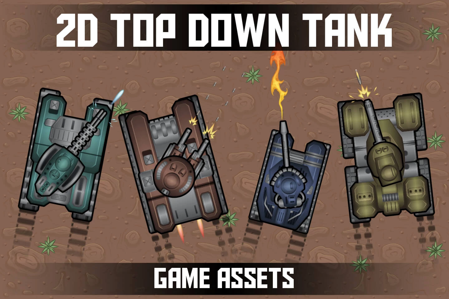 2D Top Down Tank Game Assets