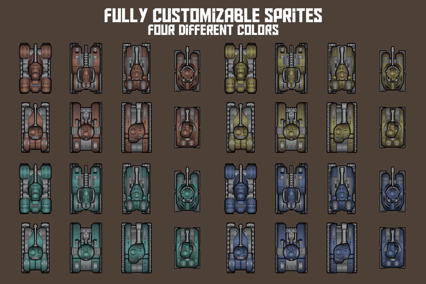 2D Top Down Tank Game Assets