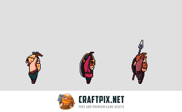 Warrior Sprite Sheets Pixel Art Pack 2