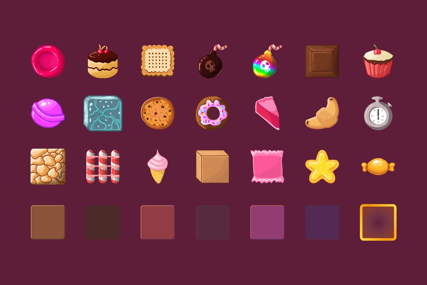 Candy Match 3 Game Items
