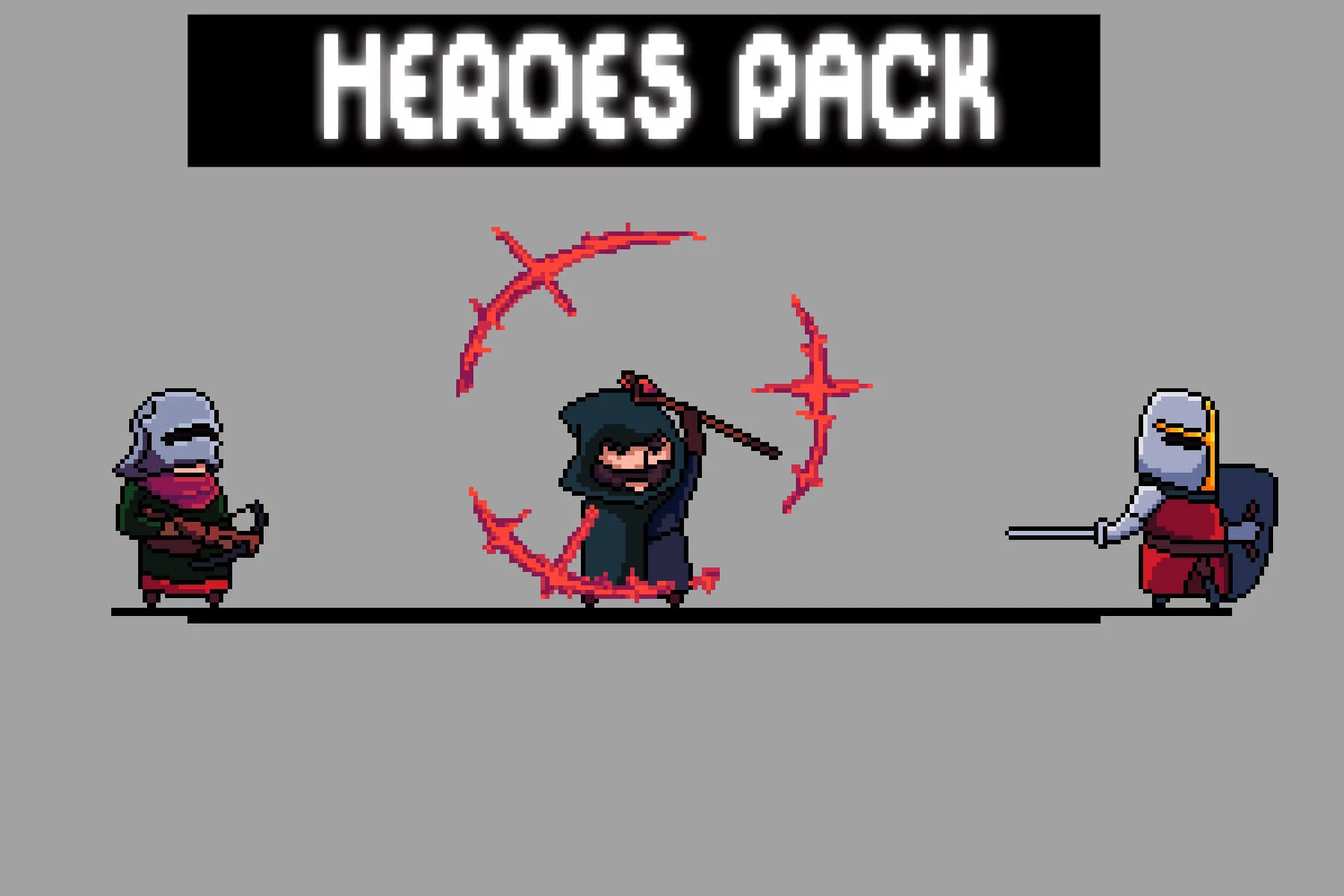 RPG Heroes Pixel Art Asset Pack