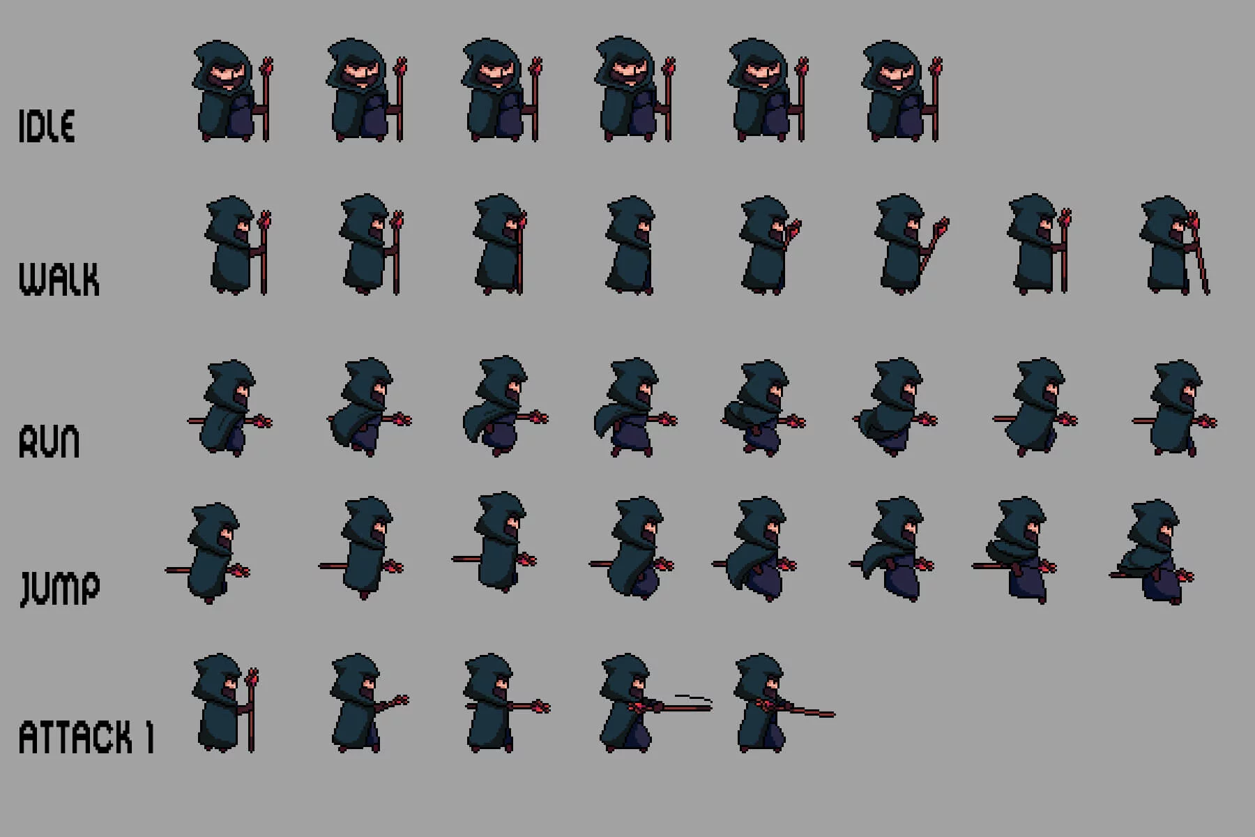 RPG Heroes Pixel Art Asset Pack