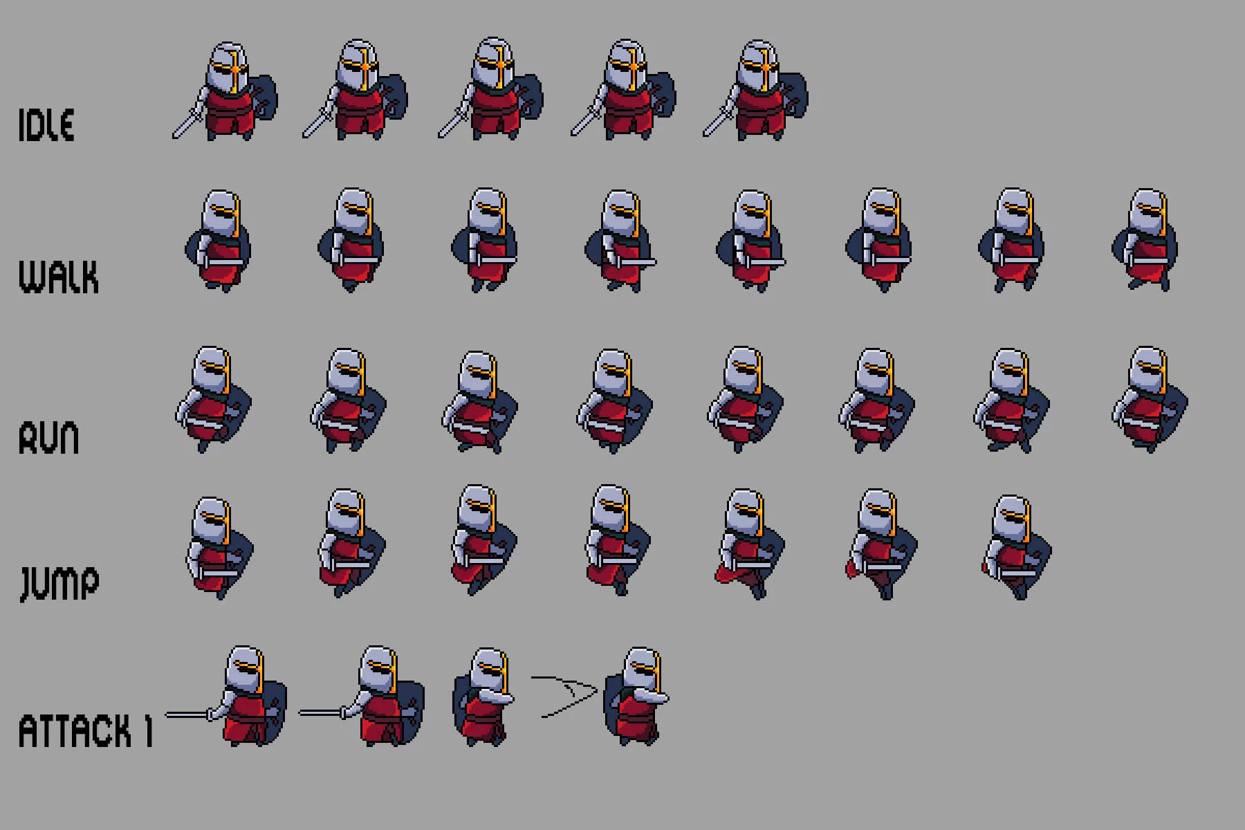 RPG Heroes Pixel Art Asset Pack