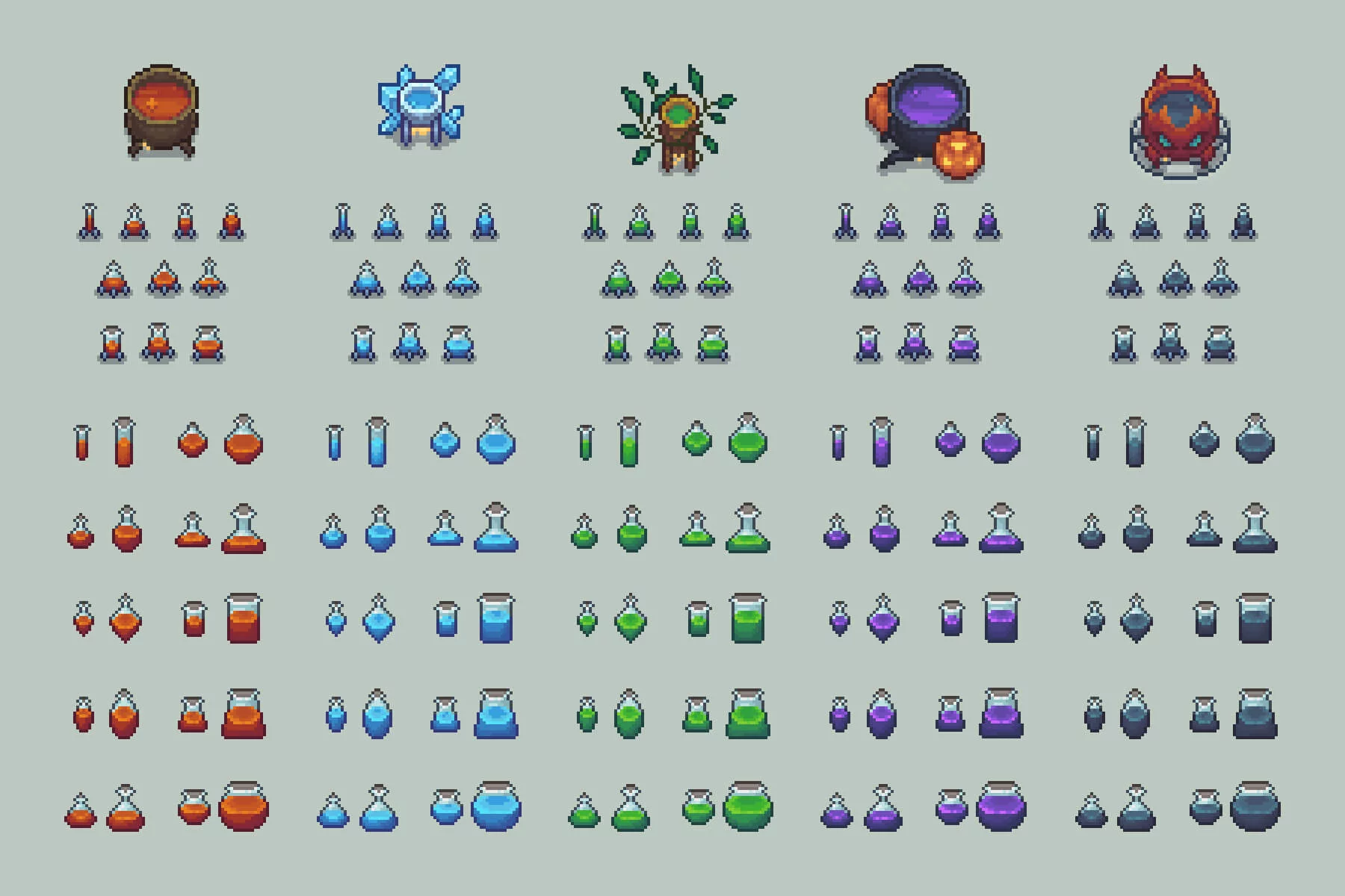 Magic Objects and Icons Pixel Art Pack