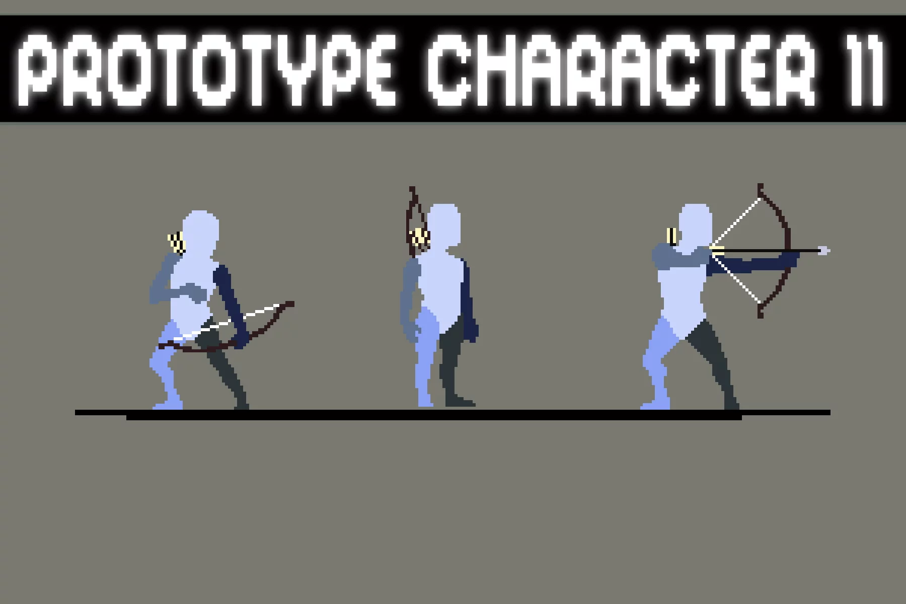 Prototype Archer Pixel Sprite Sheet