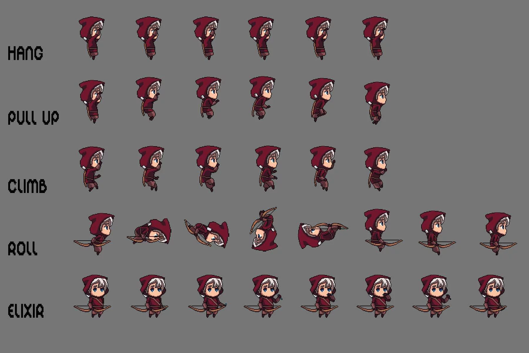 Fantasy Chibi Male Sprites Pixel Art