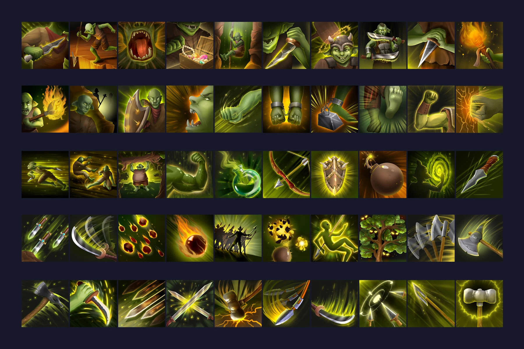 RPG Goblin Skill Icons