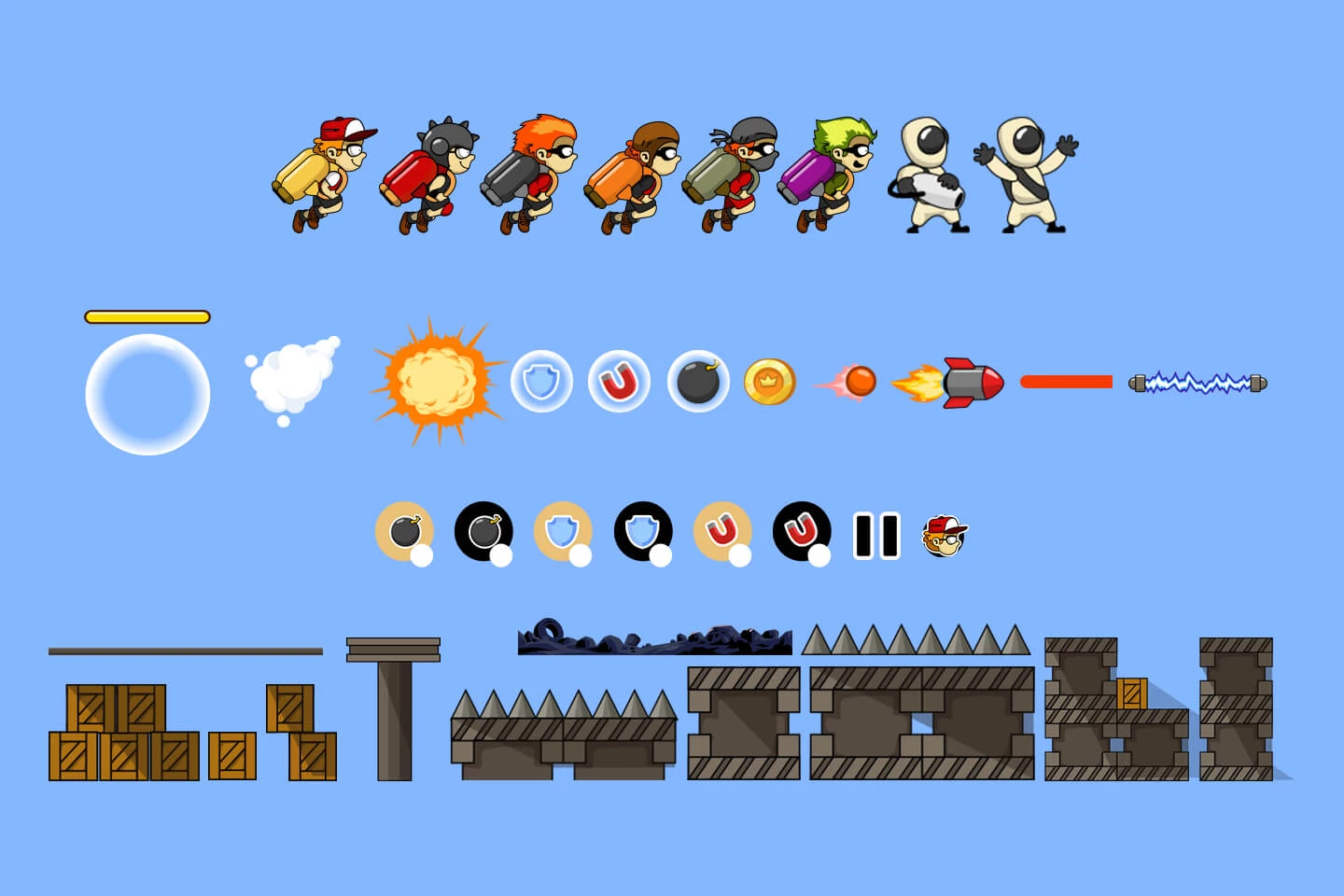 Jet Pack 2D Game Kit