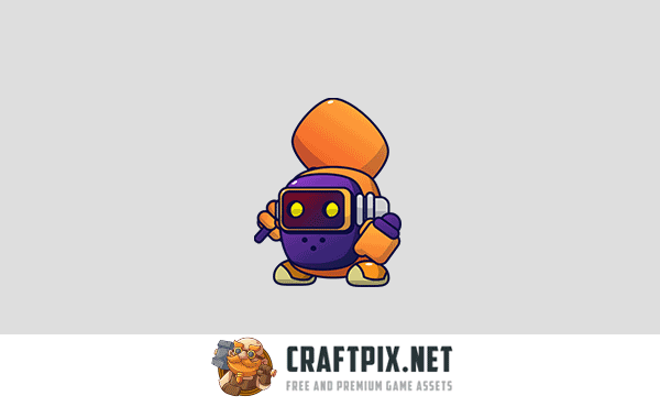 Robots V1 Enemy Sprite Set