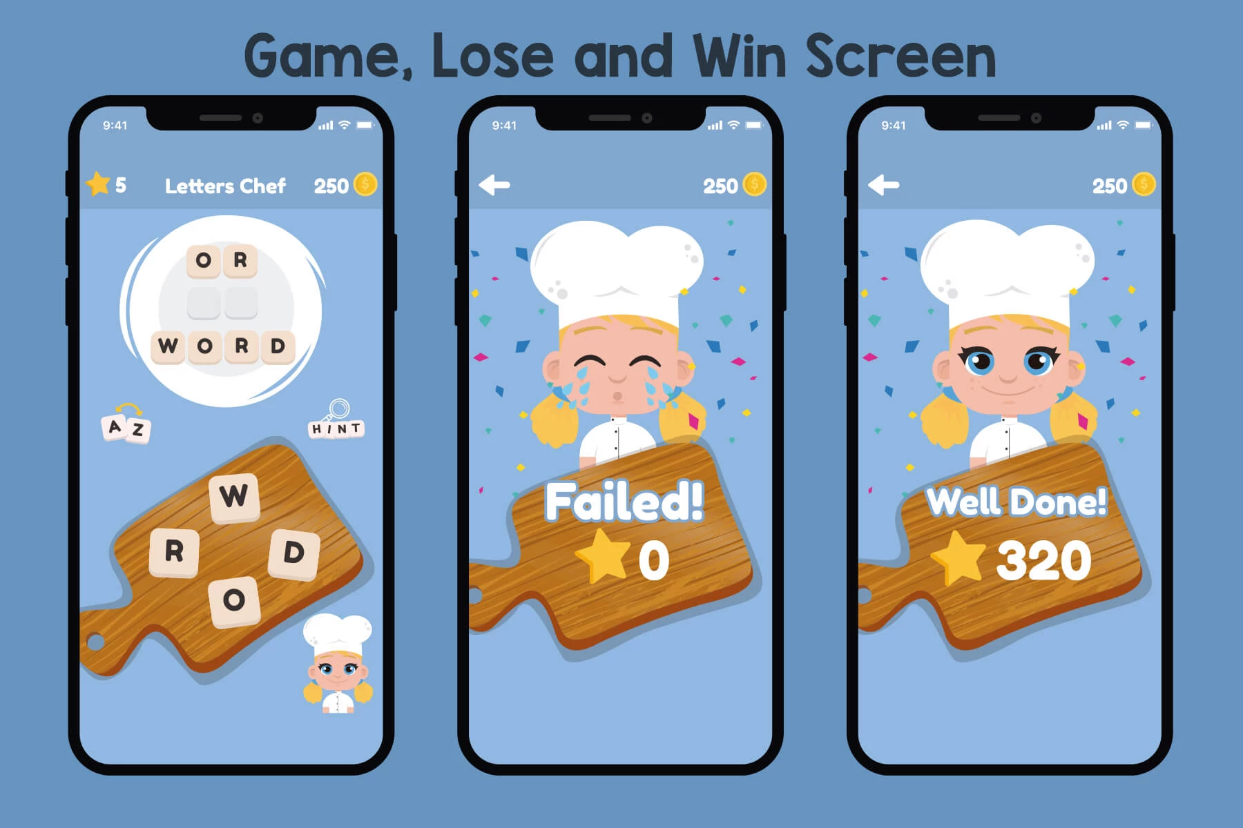 Letters Chef GUI Assets