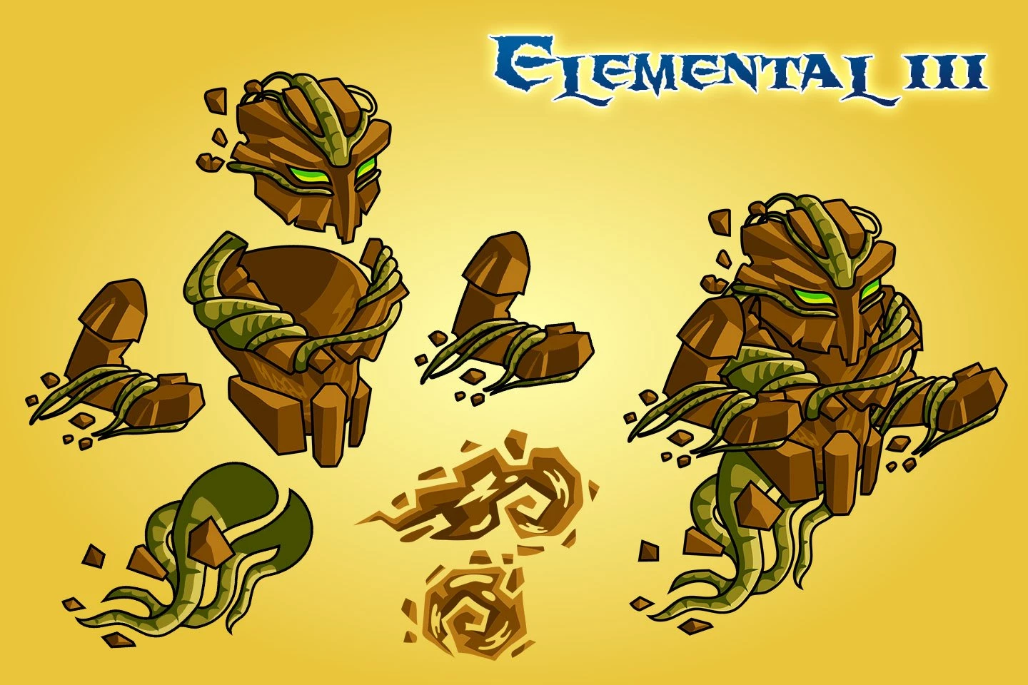 2D Fantasy Elemental Character Sprites