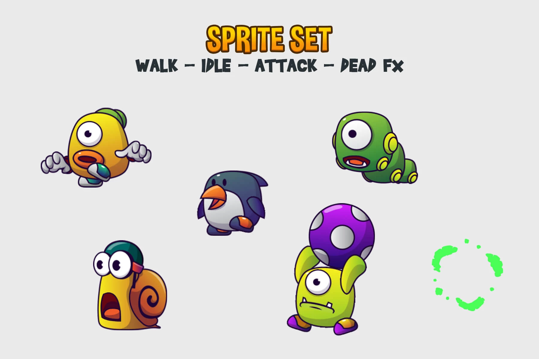 Monster V9 Character Sprites