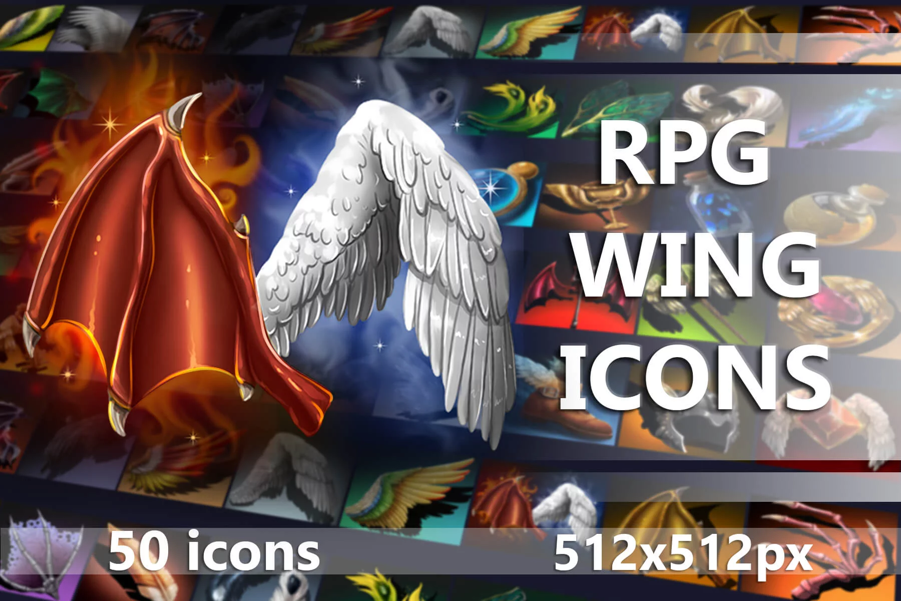 RPG Wing Game Icons