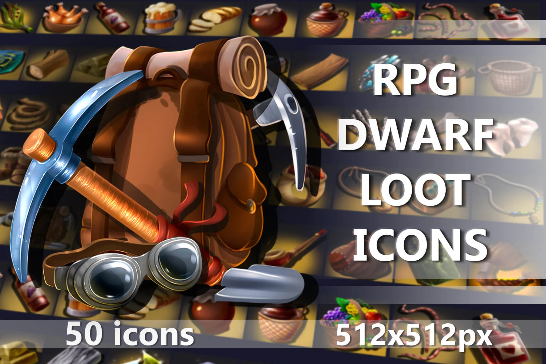 RPG Dwarf Loot Icons
